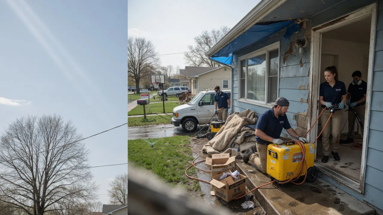 Basement Flood Cleanup in West Newton, IN near me